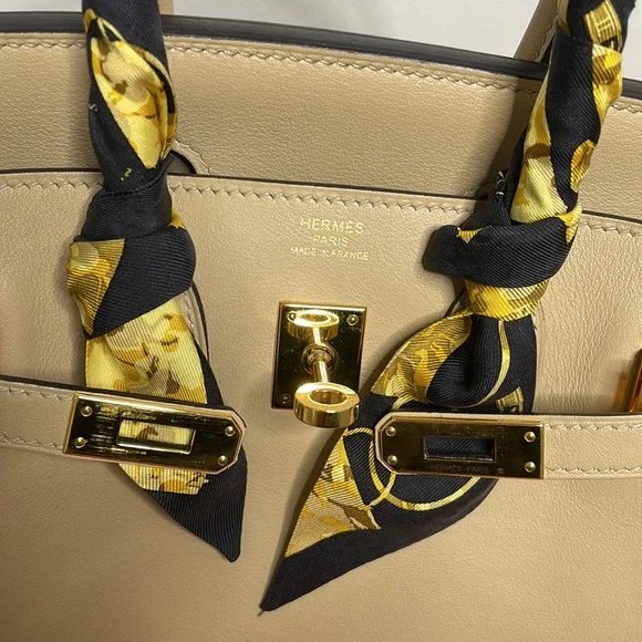 Hermes Swift Birkin 25 TRENCH C-stamp FULL set - Picture 3 of 17